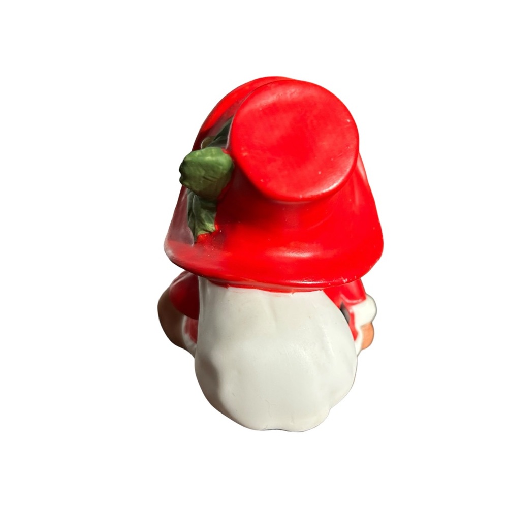 Vintage Homco Christmas Santa Teddy Bear Ceramic Figurine Retro Holiday Decor - Picture 4 of 10